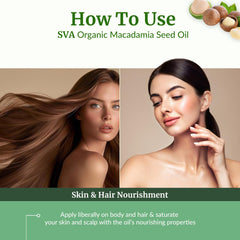 Hair and scalp massage with Macadamia Oil