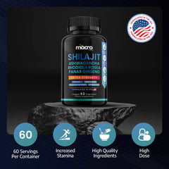 Supplement facts panel on bottle label
