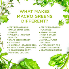 Organic barley grass juice powder, spirulina, chlorella and beets