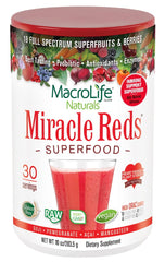 MacroLife Naturals Miracle Reds bottle front for daily wellness