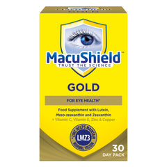 Front view of Macu Shield Gold 90 capsules