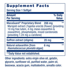 Saffron and astaxanthin visual representation for eye health