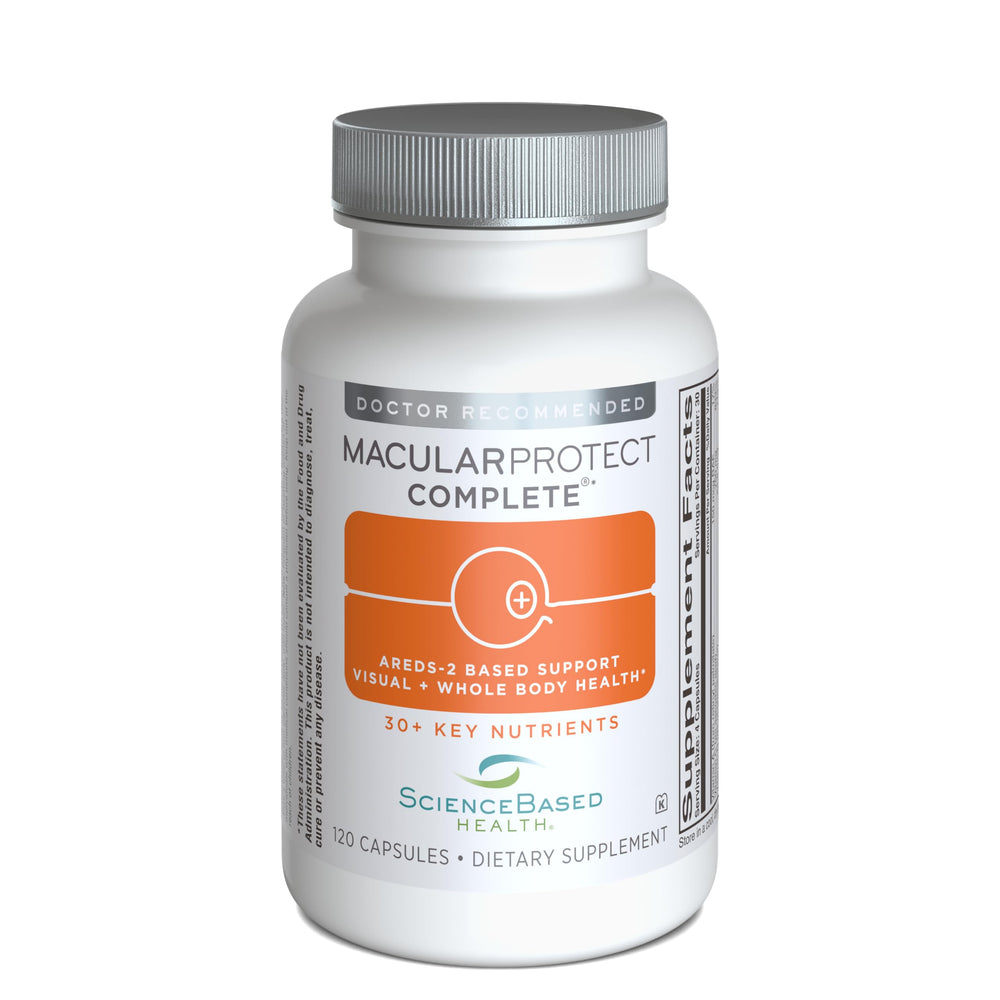 MacularProtect Complete bottle with label on a white background