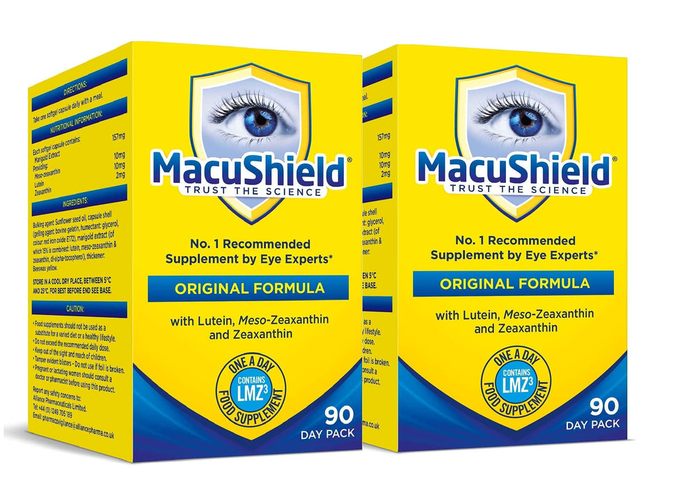 Macushield capsules product image on white background