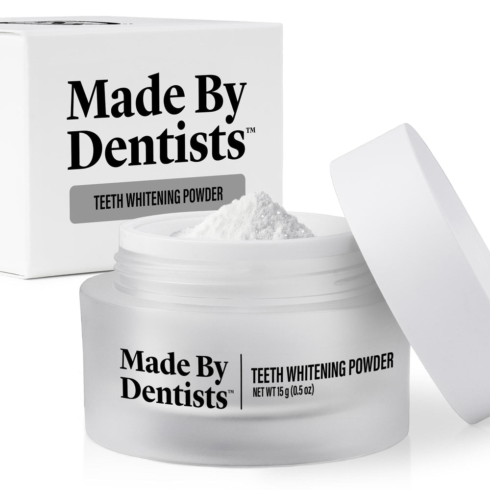 Jar of Made by Dentists Teeth Whitening Powder