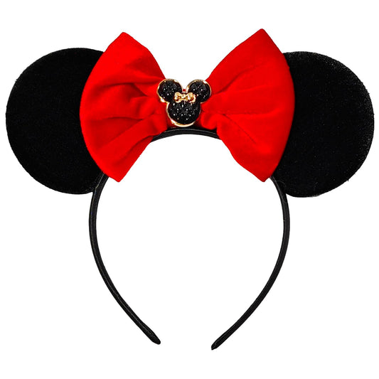 MADO black red mouse ears headband, comfortable fit for daily cosplay