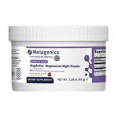 Front view of Metagenics MagActive Magnesium Night Powder bottle in mixed berry flavor