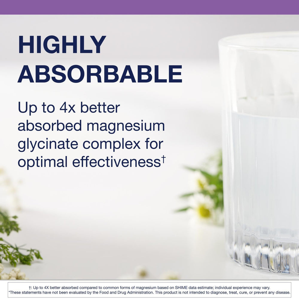 Ingredient panel for MagActive Magnesium Night Powder