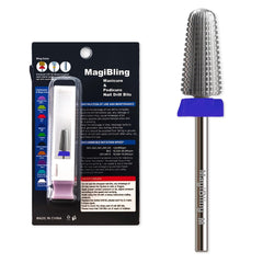 MagiBling 5-in-1 volcano barrel nail drill bit for multi-function nail service.