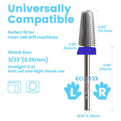 MagiBling volcano barrel for gel polish removal with smooth operation.