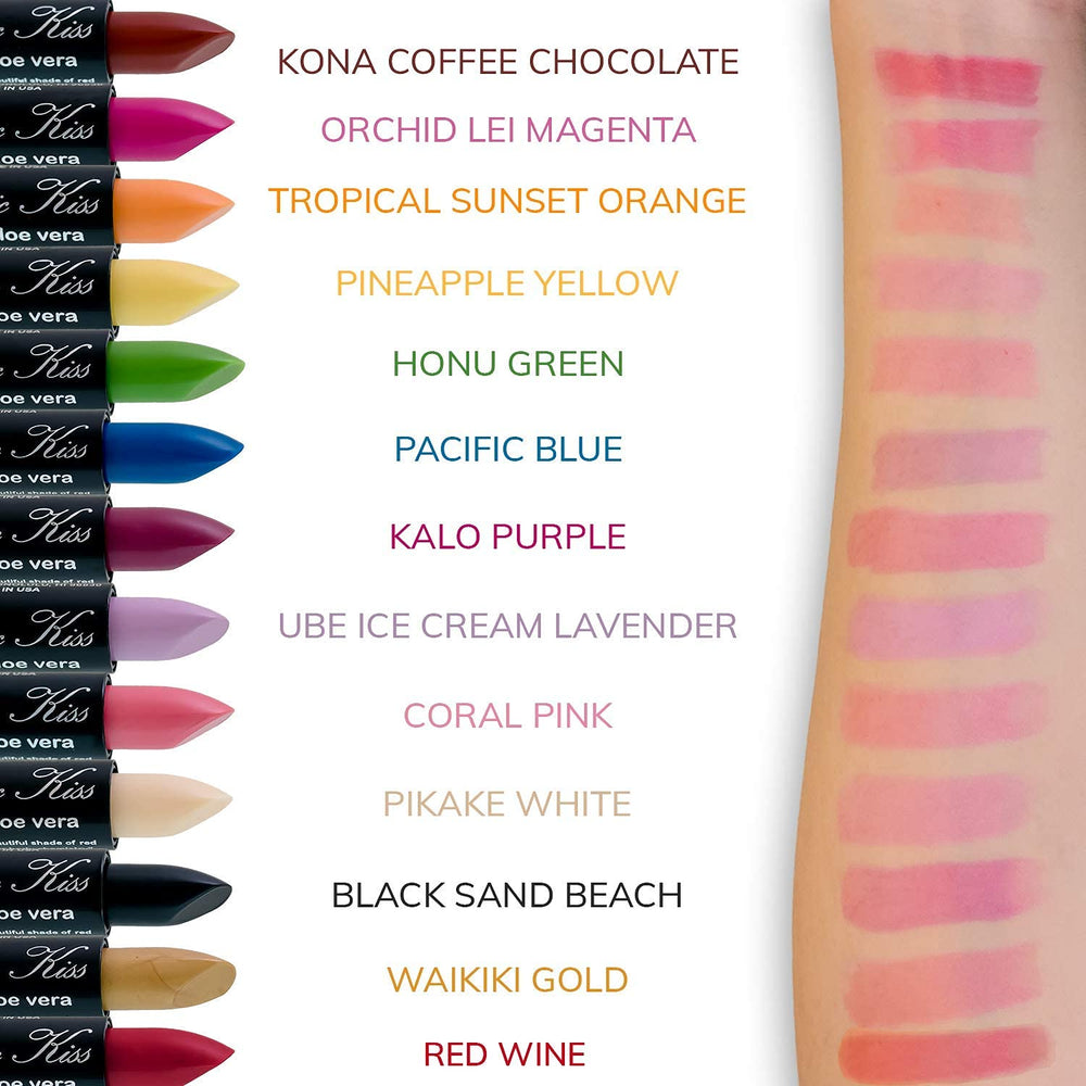 Magic Kiss lipstick being applied for instant color change