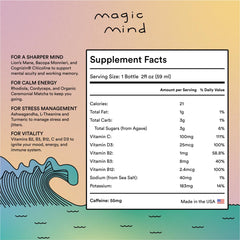 Immunity boost with B Complex, Vitamin C, D3, and Cordyceps in Magic Mind