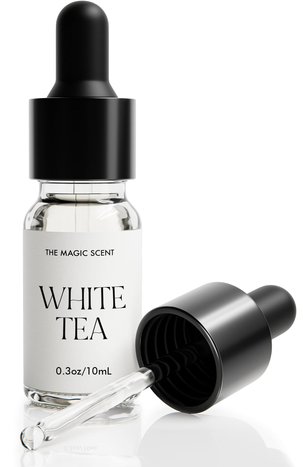The Magic Scent White Tea Diffuser Oil bottle with 0.3 fl oz capacity