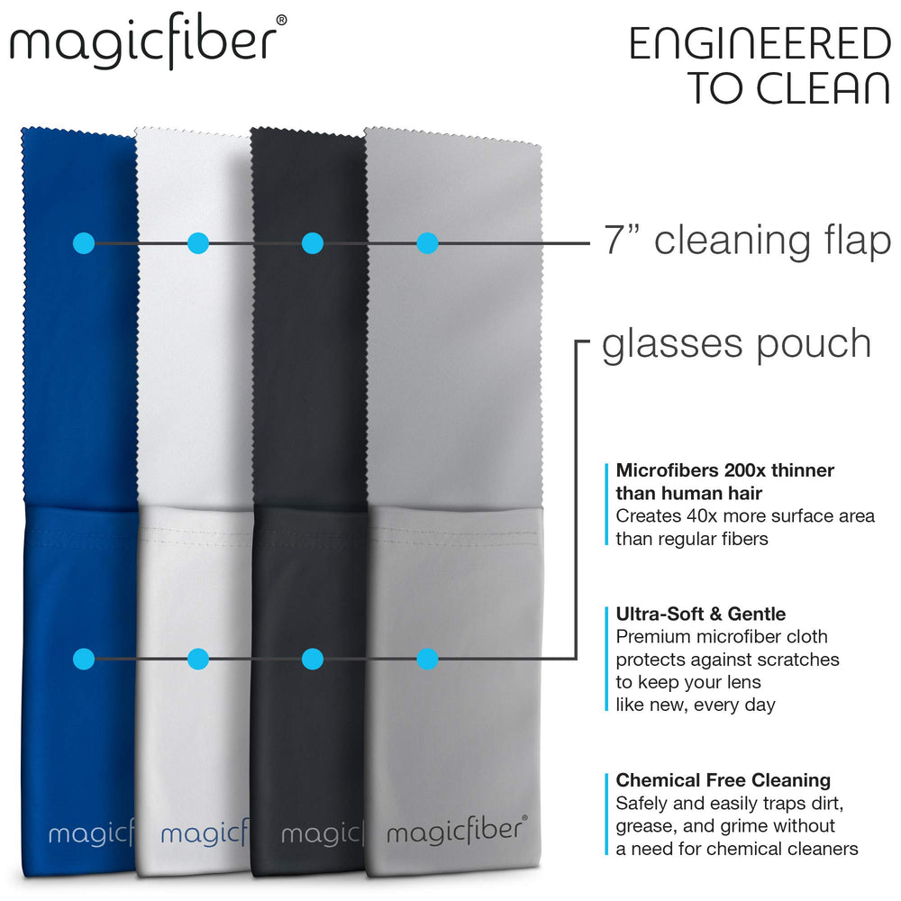 Inside view showing built-in cleaning cloth flap