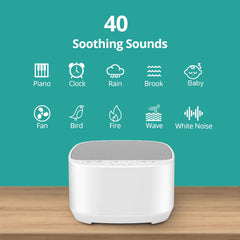 Magicteam Sleep Sound Machine 40-sounds list highlights diverse options for all ages.