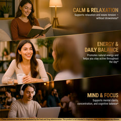 Magnesium glycinate and taurate for calm sleep and stress relief