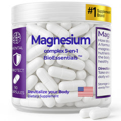 Magnesium 5-in-1 Complex bottle with label