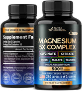 Magnesium 5-in-1 Complex 500 mg bottle on white background