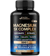 Label for Magnesium Supplement 5-in-1 Complex