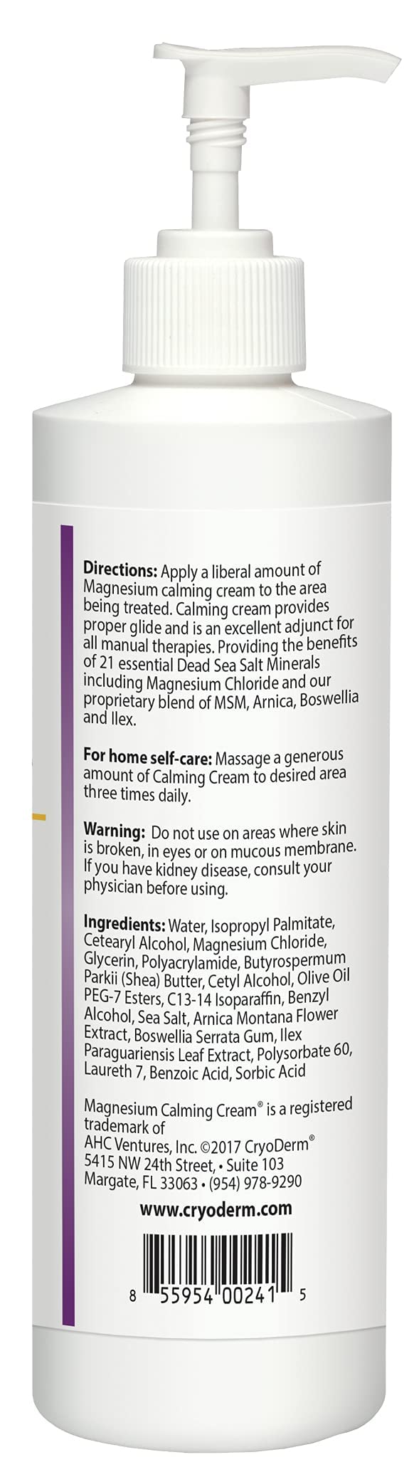 Lifestyle bathroom scene featuring Magnesium Calming Cream 16 oz