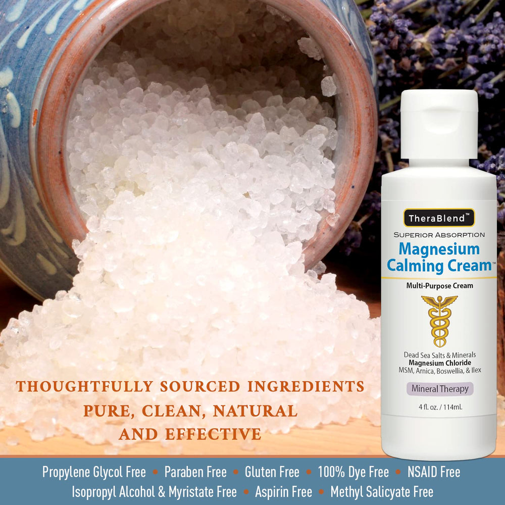 Magnesium Calming Cream 16 oz jar on a clean surface