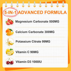 Packaging close-up for Magnesium Carbonate Gummies Pineapple Flavor