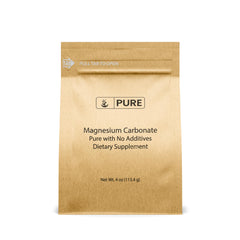 Front view of Pure Original Magnesium Carbonate Powder 4oz