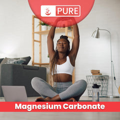 Magnesium carbonate powder 4oz packaging and label