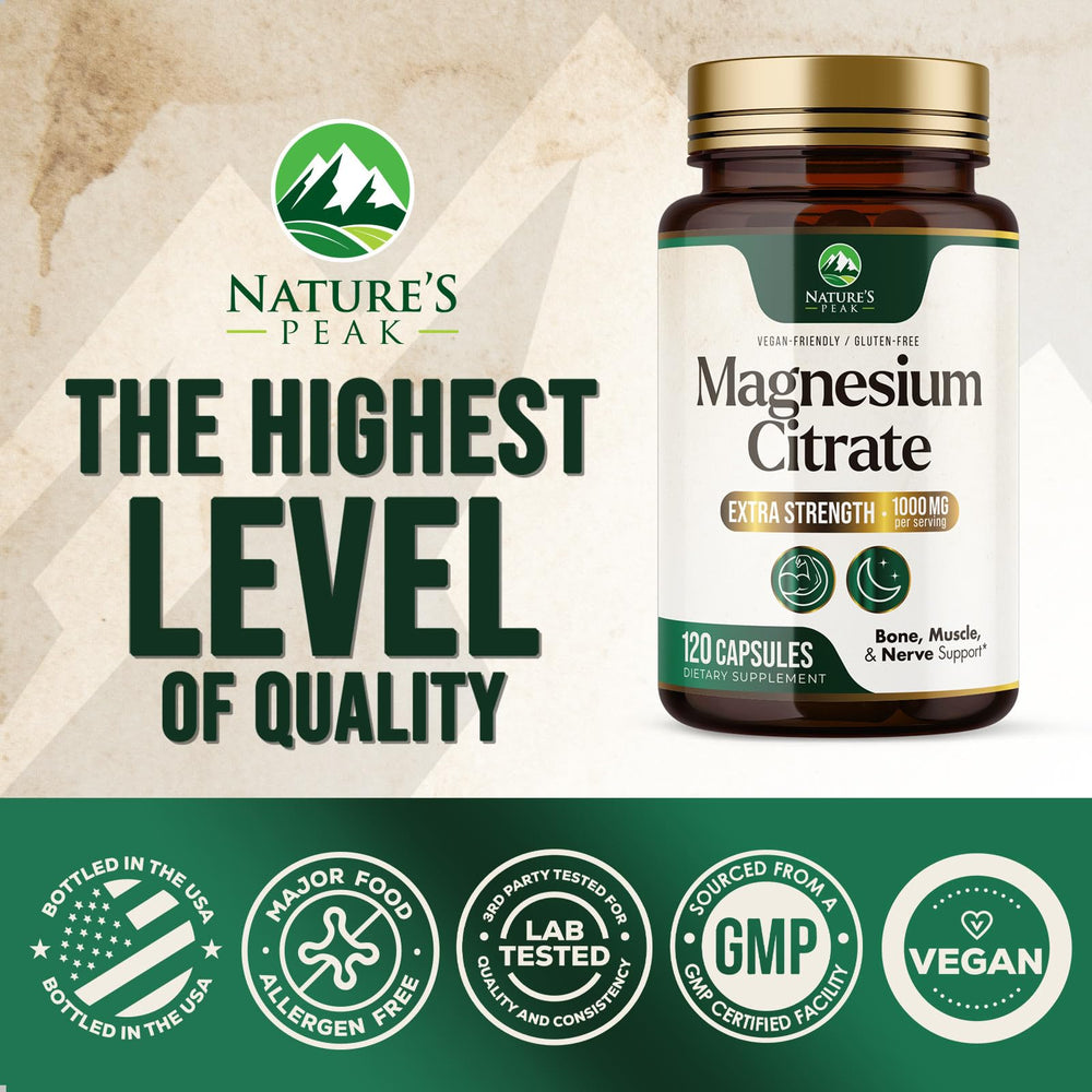Capsules of Magnesium Citrate 1000mg