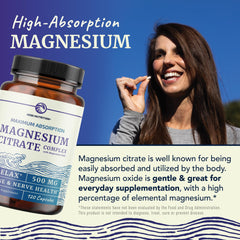 Magnesium Citrate 500 mg capsules