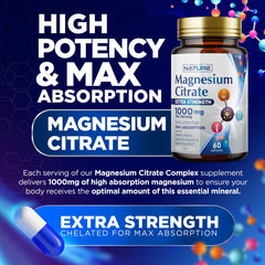 Graphic illustrating high absorption of magnesium citrate