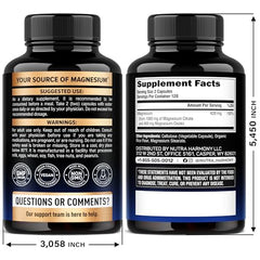 Close-up of Magnesium Citrate Capsules 1000mg