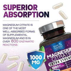 Digestive support feature of magnesium citrate capsules