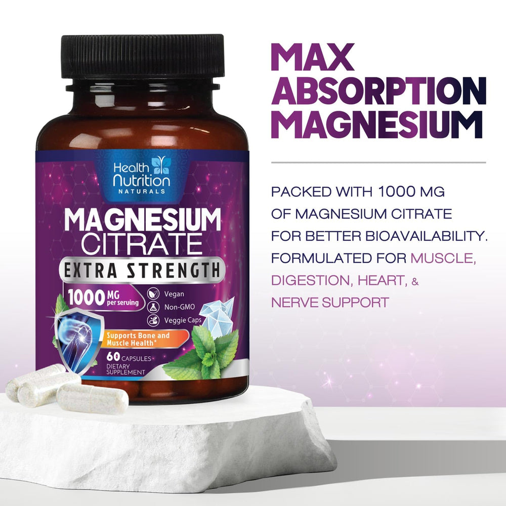 Health benefits of magnesium citrate capsules 1000mg
