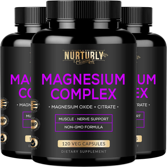 Magnesium Citrate & Oxide 500mg Complex bottle label