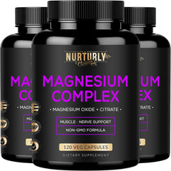 Magnesium Citrate & Oxide 500mg Complex bottle label
