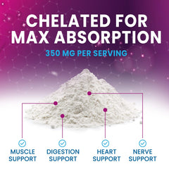Glass of prepared magnesium citrate drink