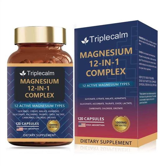 12 in 1 Magnesium Complex bottle with 120 capsules