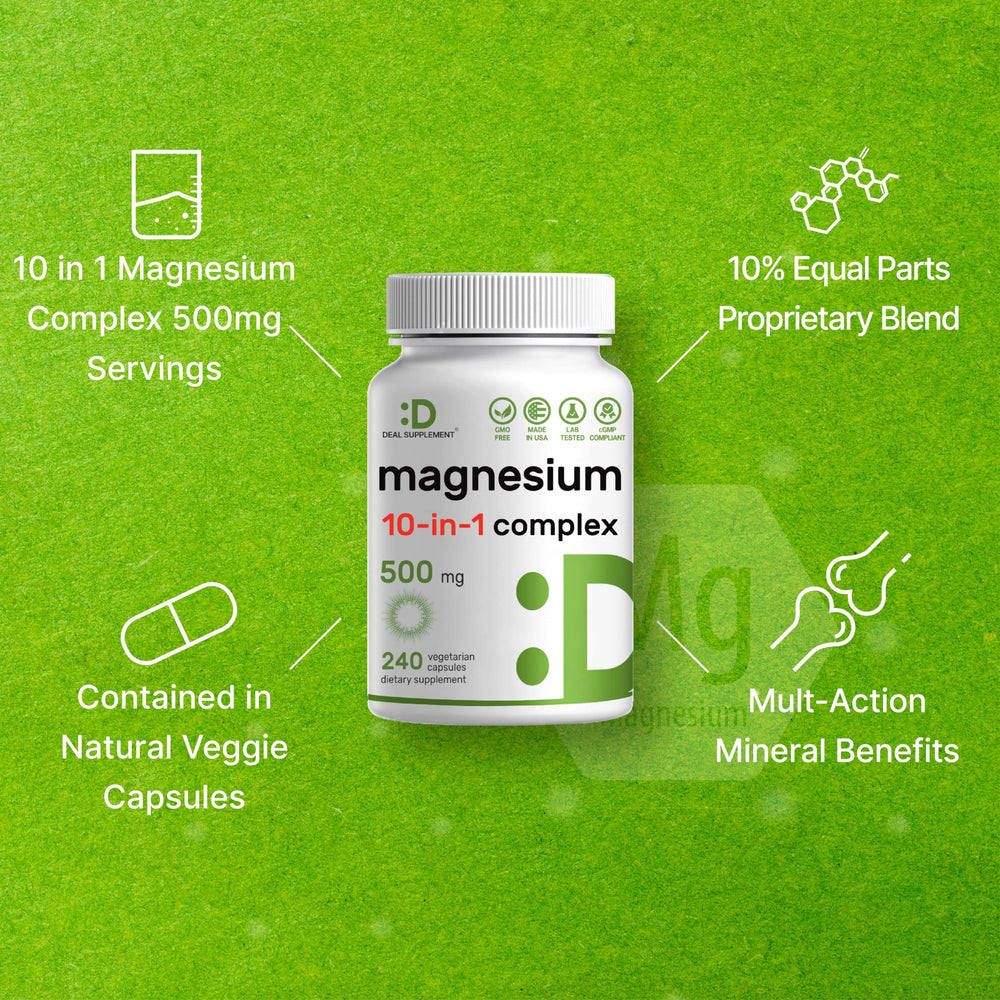 10-in-1 chelated magnesium for absorption