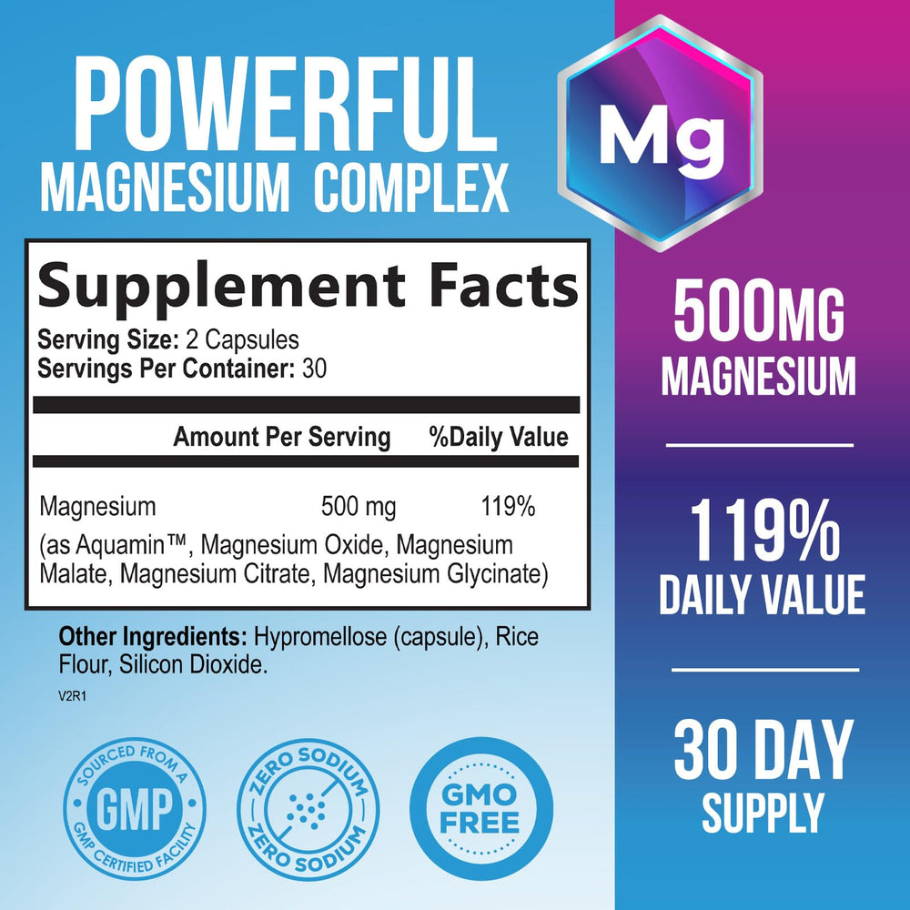 Back view of bottle showing nutrition label