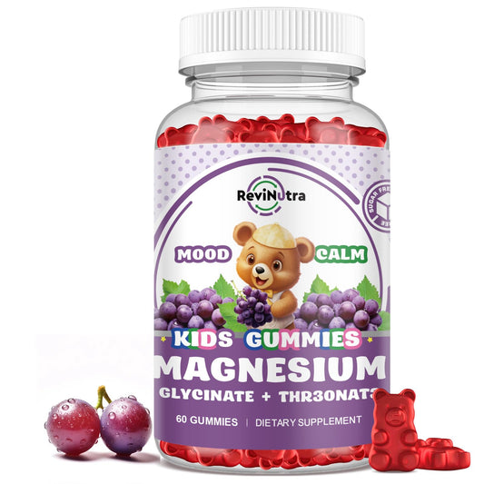 Hero image of Magnesium Complex Gummies grape flavor bottle with 60 gummies.