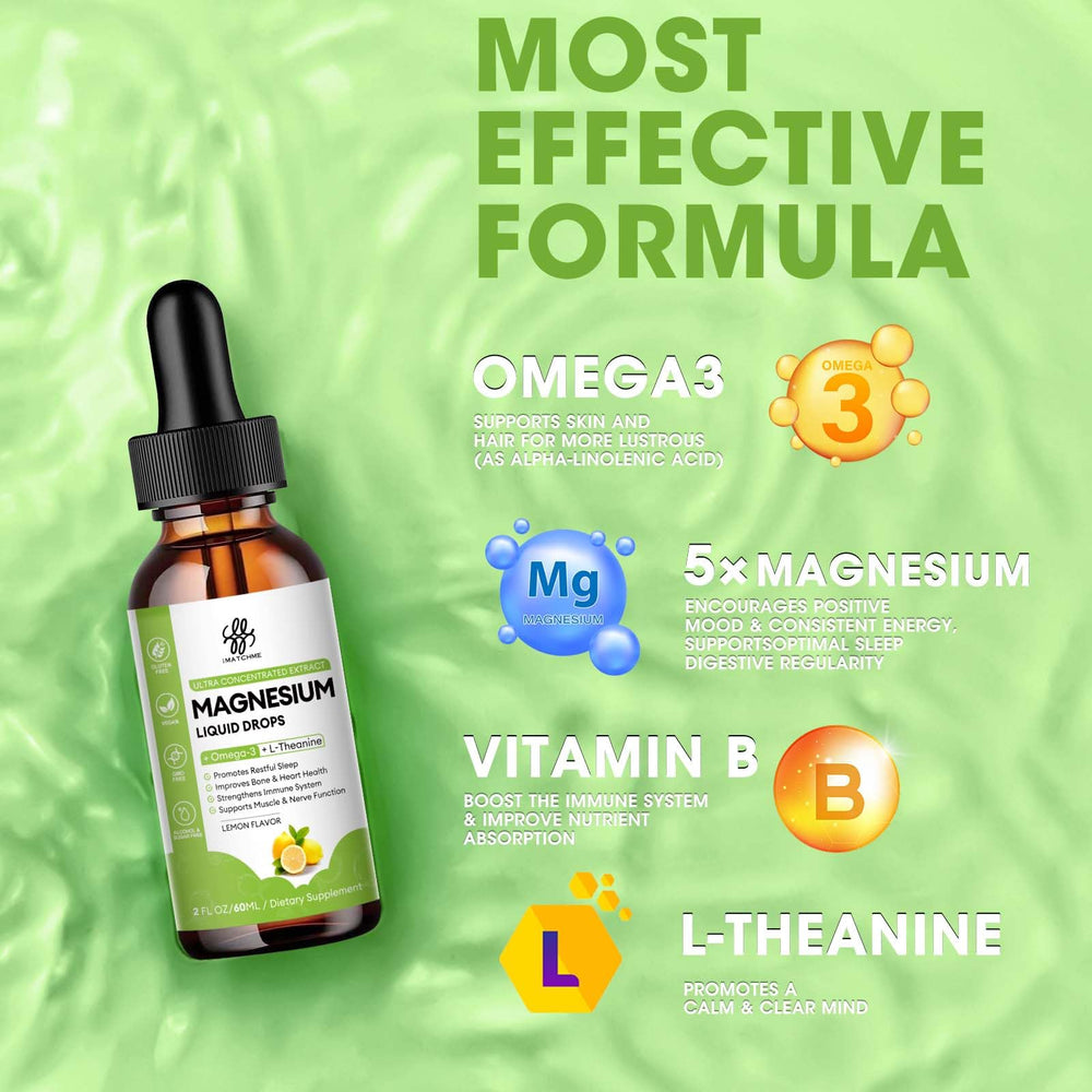 Bottle with ingredients list for magnesium complex