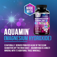 Vegan and gluten-free magnesium supplement label