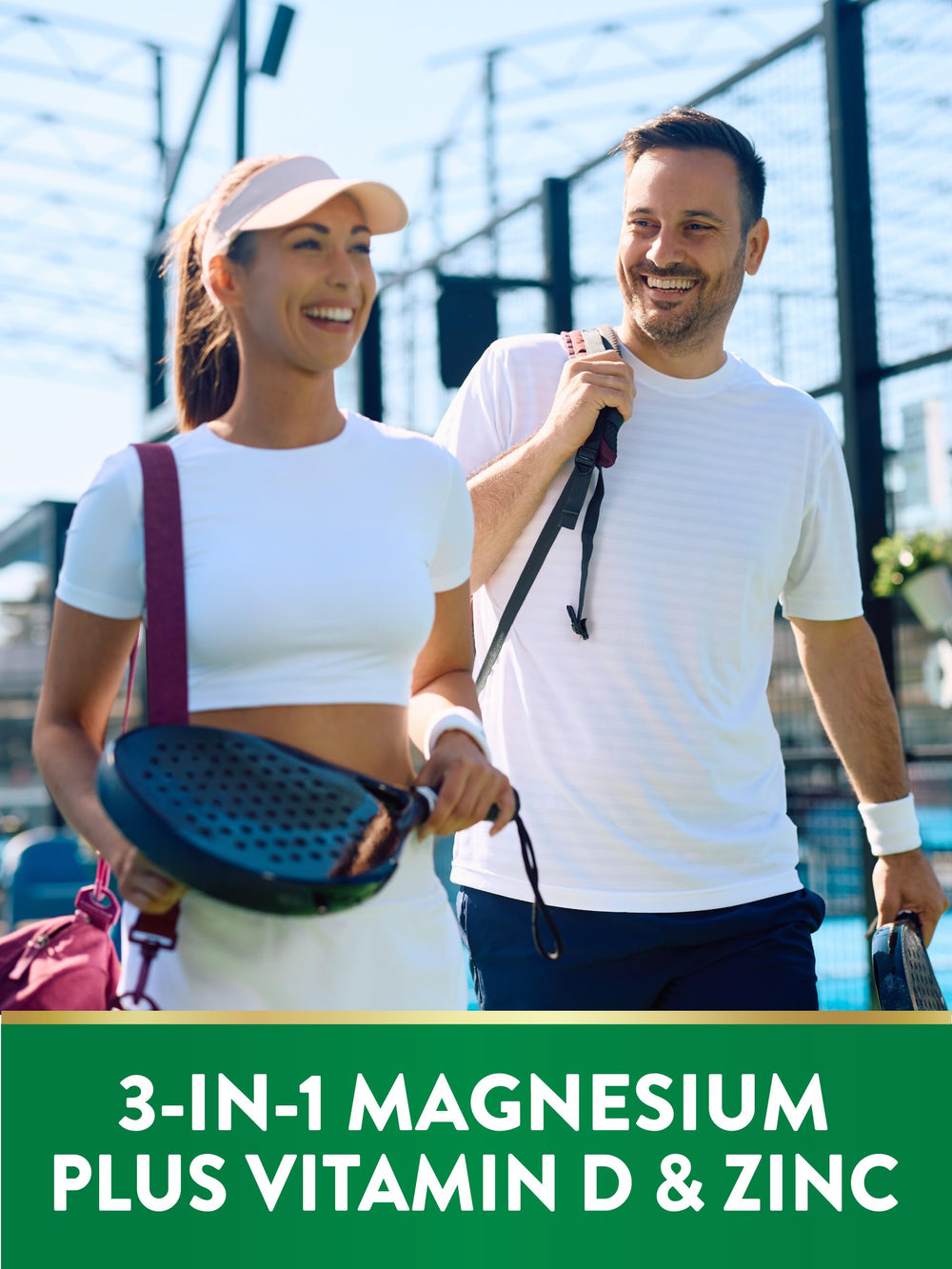 Magnesium with vitamin D3 and zinc vegetarian supplement