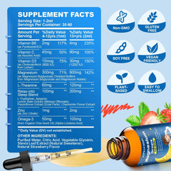 Usage illustration showing 1-2 mL drop to drink