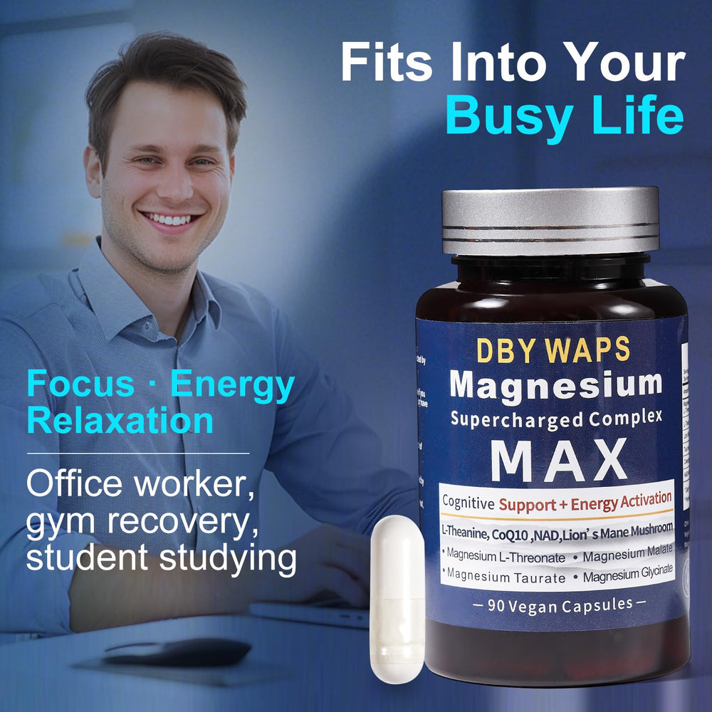 Lifestyle image of the 90-capsule bottle on a clean wellness setup