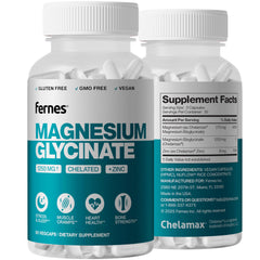 Magnesium Glycinate 1250 mg with Zinc 90-cap bottle