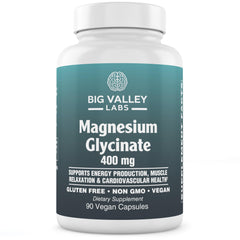 Magnesium Glycinate 400 mg bottle – front view