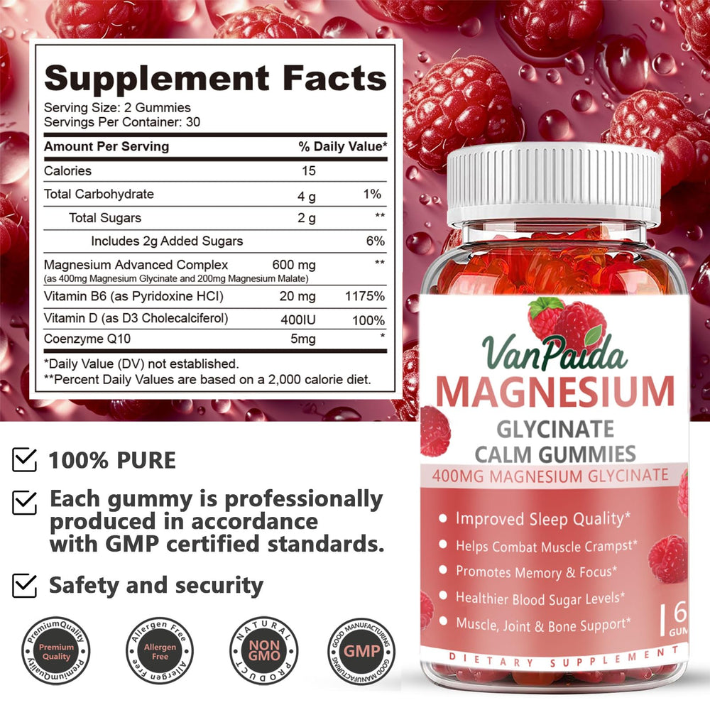 Gluten-free and vegetarian-friendly gummy bottle label