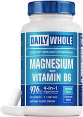 Bottle of Magnesium Glycinate 4-in-1 Complex for Women with 976mg magnesium blend